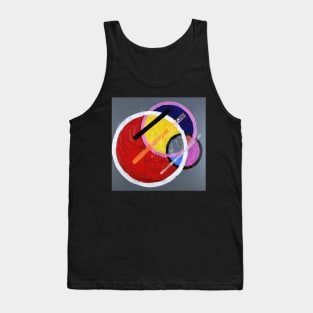 Circles and lines Abstract 339. Tank Top